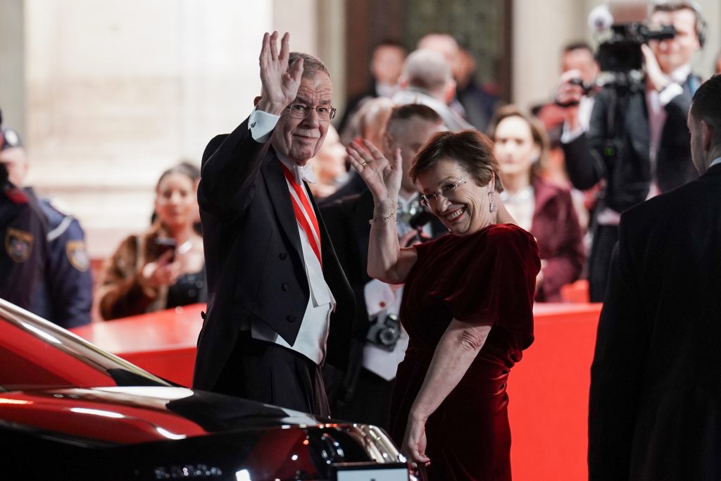 Alexander Van der Bellen and Doris Schmidauer at the Vienna Opera Ball
